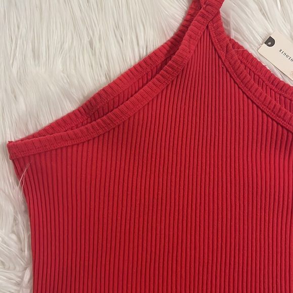 NWT Anthropologie t.la Ribbed Halter Top With Sexy Cross Neck Size L - Picture 8 of 11